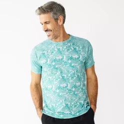 Men's Tek Gear® Printed Jacquard Tee -Hot Sale Adult Shop 5224229 Moroccan Teal