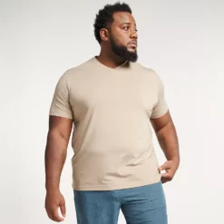 Big & Tall FLX Dynamic Comfort V-Neck Tee -Hot Sale Adult Shop 5224306 Lulled Beige