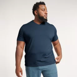 Big & Tall FLX Dynamic Comfort V-Neck Tee -Hot Sale Adult Shop 5224306 Navy Water