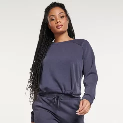 Women's FLX Cinched-Hem Popover Top -Hot Sale Adult Shop 5225480 Plum Sherry