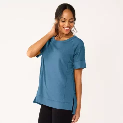 Women's Sonoma Goods For Life® Supersoft Short Sleeve Tunic -Hot Sale Adult Shop 5231865 Blue