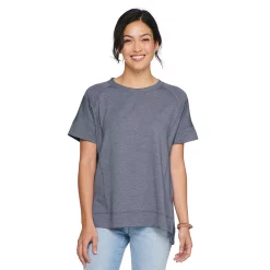 Women's Sonoma Goods For Life® Supersoft Short Sleeve Tunic -Hot Sale Adult Shop 5231865 Deep Purple Gray