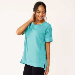 Women's Sonoma Goods For Life® Supersoft Short Sleeve Tunic -Hot Sale Adult Shop 5231865 Light Blue
