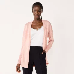 Women's Nine West Essential Lightweight Cardigan 23 Women's Nine West Essential Lightweight Cardigan -Hot Sale Adult Shop 5234642 Ana Pink
