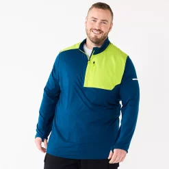 Big & Tall Tek Gear® Mixed Media Pullover -Hot Sale Adult Shop 5236923 Blue Dye