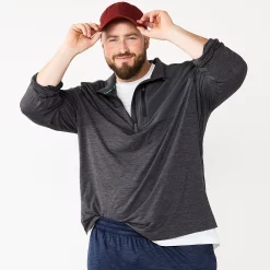 Hot Sale Adult Shop 6 Big & Tall Tek Gear® Mixed Media Pullover