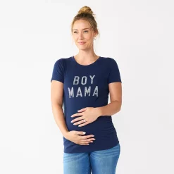 Maternity Sonoma Goods For Life® Fitted Crewneck Graphic Tee -Hot Sale Adult Shop 5237042 Boy Mama