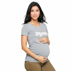 Maternity Sonoma Goods For Life® Fitted Crewneck Graphic Tee -Hot Sale Adult Shop 5237042 Gray Mama