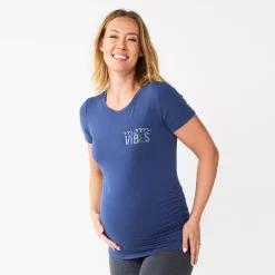Maternity Sonoma Goods For Life® Fitted Crewneck Graphic Tee -Hot Sale Adult Shop 5237042 Mom Vibes