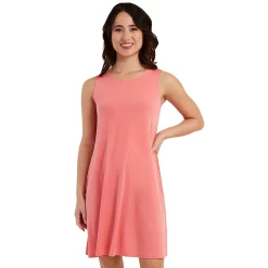 Women's AB Studio Ruffle-Trim Sleeveless Swing Dress -Hot Sale Adult Shop 5237664 Coral Embroidered
