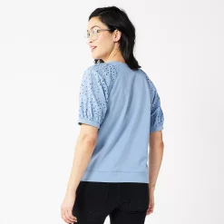 Women's Sonoma Goods For Life® Puff Sleeve Sweatshirt -Hot Sale Adult Shop 5237696 ALT