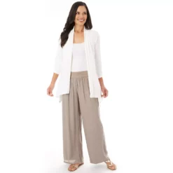 Women's AB Studio Gauzy-Texture Wide-Leg Pants -Hot Sale Adult Shop 5237753 ALT6