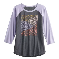 Women's Sonoma Goods For Life® Three Quarter Sleeve Baseball Graphic Tee -Hot Sale Adult Shop 5242169 ALT5