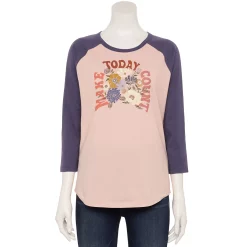 Women's Sonoma Goods For Life® Three Quarter Sleeve Baseball Graphic Tee -Hot Sale Adult Shop 5242169 Blush Make Today Count