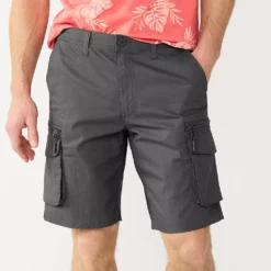 Men's Sonoma Goods For Life® 10-Inch Outdoor Flexwear Cargo Shorts -Hot Sale Adult Shop 5242921 Dark Gray