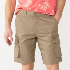 Men's Sonoma Goods For Life® 10-Inch Outdoor Flexwear Cargo Shorts -Hot Sale Adult Shop 5242921 Khaki