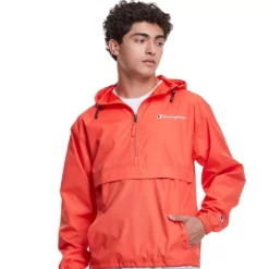 Men's Champion® Packable Jacket -Hot Sale Adult Shop 5243966 Poppy Orange