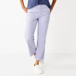 Women's Sonoma Goods For Life® Convertible Tapered-Leg High-Waisted Utility Pants 7 Women's Sonoma Goods For Life® Convertible Tapered-Leg High-Waisted Utility Pants -Hot Sale Adult Shop 5260735 Glazed Berry