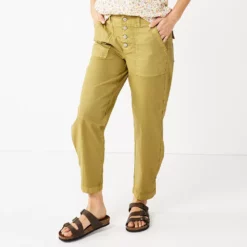 Women's Sonoma Goods For Life® Convertible Tapered-Leg High-Waisted Utility Pants 8 Women's Sonoma Goods For Life® Convertible Tapered-Leg High-Waisted Utility Pants -Hot Sale Adult Shop 5260735 Green