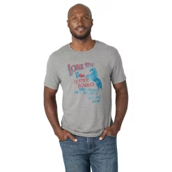 Men's Wrangler Graphic Tee -Hot Sale Adult Shop 5263039 Graph Heather