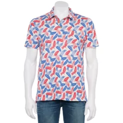 Men's Sonoma Goods For Life® Supersoft Lightweight Polo -Hot Sale Adult Shop 5267619 Americana Leaf