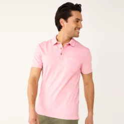 Men's Sonoma Goods For Life® Supersoft Lightweight Polo -Hot Sale Adult Shop 5267619 Pink