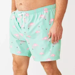 Men's Big & Tall Sonoma Goods For Life® Swim Trunks -Hot Sale Adult Shop 5272284 Flamingo Vibe