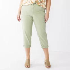 Plus Size Sonoma Goods For Life® Premium Rolled Girlfriend Jeans