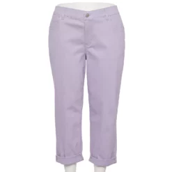 Plus Size Sonoma Goods For Life® Premium Rolled Girlfriend Jeans -Hot Sale Adult Shop 5272706 Liam Lavender