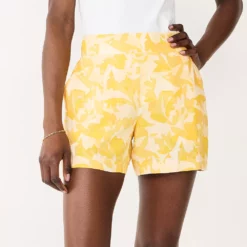Women's Nine West Mid-Rise Pull-On Soft Shorts -Hot Sale Adult Shop 5280255 Camo Floral