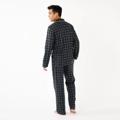 Men's Sonoma Goods For Life® Plaid Knit 2-Piece Pajama Set -Hot Sale Adult Shop 5291039 ALT