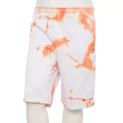 Big & Tall Champion® Tie-Dyed Fleece Shorts -Hot Sale Adult Shop 5358340 White Orange
