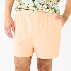 Men's Apt. 9® Premier Flex E-Waist 5-inch Shorts -Hot Sale Adult Shop 5483168 Peach