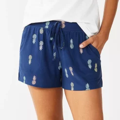 Women's Sonoma Goods For Life® Pajama Shorts -Hot Sale Adult Shop 5490352 Navy Pineapple