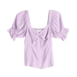 Women's Nine West Twist Front Puff Sleeve Top -Hot Sale Adult Shop 5493540 ALT5