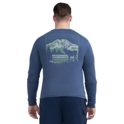 Men's Big & Tall IZOD Saltwater Graphic Tee -Hot Sale Adult Shop 5500786 Sargasso Sea