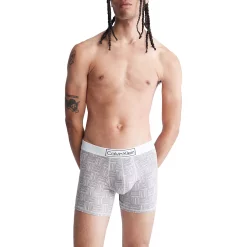 Men's Calvin Klein Reimagined Heritage Cotton-Blend Stretch Boxer Briefs -Hot Sale Adult Shop 5510747 Check Marker Logo Snow