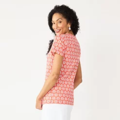 Women's Croft & Barrow® Henley Top -Hot Sale Adult Shop 5511255 ALT