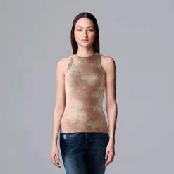 Simply Vera Vera Wang Essential Tank -Hot Sale Adult Shop 5518644 Cloudy Dye Effect