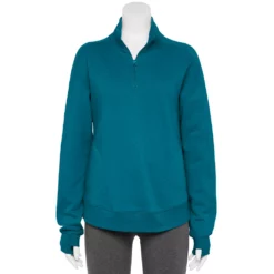 Women's Tek Gear® Quarter-Zip Ultrasoft Fleece Jacket 21 Women's Tek Gear® Quarter-Zip Ultrasoft Fleece Jacket -Hot Sale Adult Shop 5521867 Night Life Teal