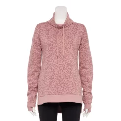 Women's Tek Gear® Ultrasoft Fleece Cowlneck Tunic -Hot Sale Adult Shop 5521899 Rose Leopard