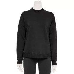 Women's Tek Gear® Ultrasoft Fleece Mockneck Sweatshirt -Hot Sale Adult Shop 5523249 Black