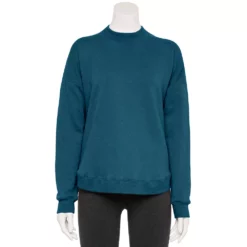 Women's Tek Gear® Ultrasoft Fleece Mockneck Sweatshirt -Hot Sale Adult Shop 5523249 Blue Crayon