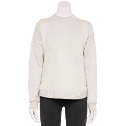 Women's Tek Gear® Ultrasoft Fleece Mockneck Sweatshirt -Hot Sale Adult Shop 5523249 Natural Scallop