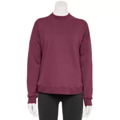 Women's Tek Gear® Ultrasoft Fleece Mockneck Sweatshirt -Hot Sale Adult Shop 5523249 Night Sangria
