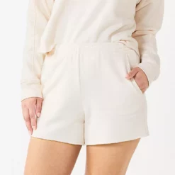 Women's Tek Gear® Ultrasoft Raw-Hem Shorts -Hot Sale Adult Shop 5523332 Natural Scallop