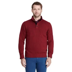 Men's IZOD Mockneck Quarter-Zip Sweater -Hot Sale Adult Shop 5532721 Biking Red