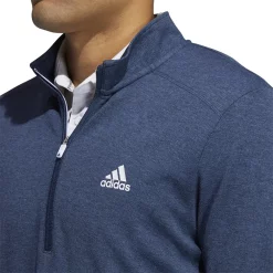 Men's adidas 3-Stripes Quarter-Zip Pullover Top -Hot Sale Adult Shop 5535416 ALT3