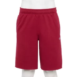 Men's Champion® 10-Inch Powerblend Fleece Shorts -Hot Sale Adult Shop 5537562 Cranberry Tart