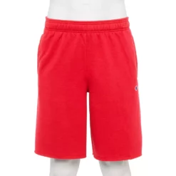 Men's Champion® 10-Inch Powerblend Fleece Shorts -Hot Sale Adult Shop 5537562 Scarlet